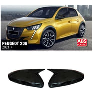 Peugeot 208 Batman Yarasa Ayna Kapağı Piona Black ABS 2021+