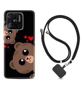 Xiaomi Poco X3 Pro M4 Pro X4 Pro C40 10C Kılıf Boyun Askılı Silikon Love Animals 1780