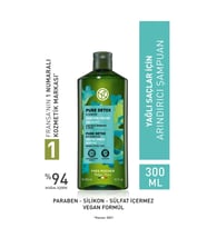 YVES ROCHER Yağlı Saçlar İçin (Pure Detox) Arındırıcı Şampuan - Sülfatsız & Vegan-300 ml