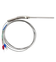 K Type Thermocouple 100mm M8 Dişli Tip Başlık 1 Metre Kablo Sıcaklık Isı Sensörü 0C/400C Paslanmaz