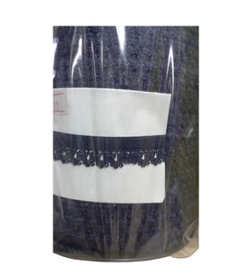 Çamaşır Lastiği Dantelli 1 Cm 1 Metre Lacivert