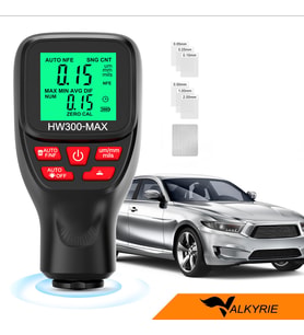 Valkyrie HW300-MAX Dijital Kaplama Kalınlığı Ölçer – 0-2000 µm, FE/NFE Otomatik Algılama, LCD Ekran