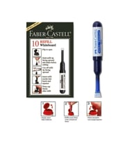 Faber Castell Beyaz Tahta Kalemi Mürekkep Refili Mavi (10 Lu Kutu)
