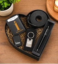 Kişiye Özel Premium Kalp Kutu Mekanizmalı Cüzdan Kemer Cakmak Metal Lüx Anahtarlık Touch pen Kalem Erkek Hediye