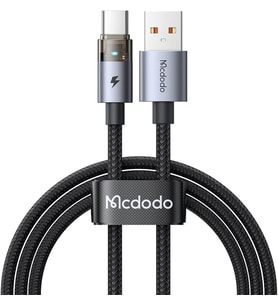 USB TO TYPE-C Hızlı Şarj Kablosu Gösterge Işıklı, 6A Akım Destekli