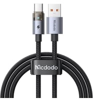 USB TO TYPE-C Hızlı Şarj Kablosu Gösterge Işıklı, 6A Akım Destekli