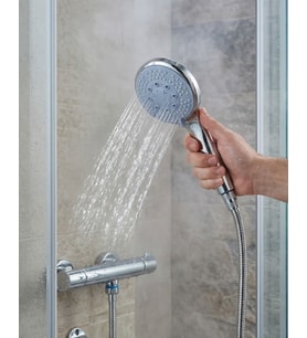 Spiral Hortumlu 4 Kademeli El Duşu Seti Duvar Askılı Banyo Duş Başlığı - Lisinya