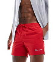 Champion Beach Shorts Erkek Su itici Mayo Şort Kırmızı