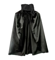 Siyah Renk Yakalı Halloween Pelerini 90 cm
