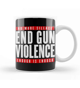 End Gun Violence Kupa Bardak Porselen