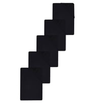 5 Adet Düz Pamuklu Tek Kişilik 80 x 200 x 30 cm Lastikli Penye Çarşaf (Siyah)