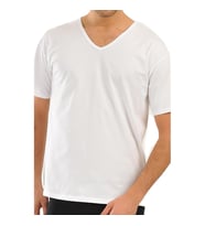 2 li Eros V Yaka T-Shirt Erkek V Yaka Atlet 039 (Beyaz)