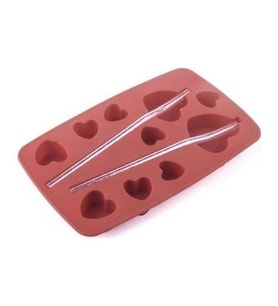 Aryıldız KLT Silikon Buz Kalibı Kalp Kırmızı 20X12 cm
