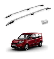 Turtle Fiat Doblo 2 2010-2022 / Uzun Şasi Tavan Çıtası Crown Gri