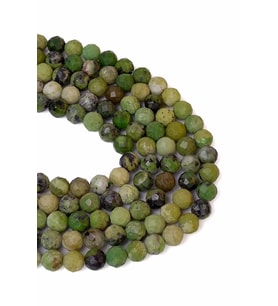 8 MM Faset Kesim Afrika Yeşim Taşı Dizi