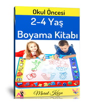 Okul Öncesi 2-4 Yaş Boyama Kitabı