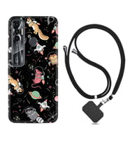 Tecno Spark 6 6 Go 8C 8 Pro 7 7 Pro Kılıf Boyun Askılı Silikon Planet Animals 1771