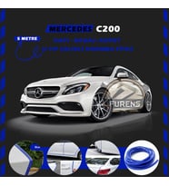 Mercedes C200 Oto Araç Kapı Koruma Fitili 5metre Parlak Mavi Renk
