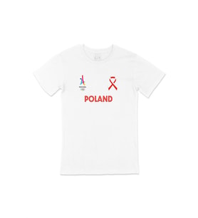 Paris 2024 Yaz Olimpiyatları Polonya Beyaz Tişört