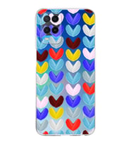 PrintiFy Oppo A54 4G ile Uyumlu Water Color 1  Kamera Korumalı Şeffaf  Kılıf
