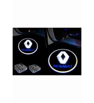 Renault Araçlar İçin Pilli Yapıştırmalı Kapı Altı Led Logo-Projektör