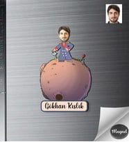 Kişiye Özel Erkek Ahşap Magnet -11