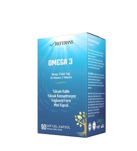 Referans Omega 3  D-E Vitamini 90 Kapsül