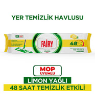 Çok Amaçlı Mop Uyumlu Yer Temizlik Havlusu 50 Yaprak Limon Yağlı Beyaz Sirke Karbonat 48 Saat Temizlik Etkili İz Bırakmayan Formül