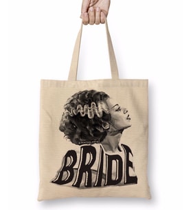 Bride Of Frankenstein The Black White Bride Bez Çanta Uzun Saplı