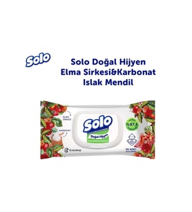 Northcity Islak Mendil & Elma Sirkesi Karbonat 50'li - %97,5 Doğal İçerikli Hipoalerjenik Nemli Mendil