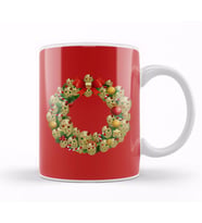 Jason Friday 13th Multiface Christmas Wreath Kupa Bardak Porselen