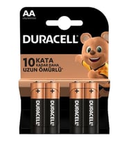 Duracell Alkalin Kalem Pil (AA) 4 LÜ Kartela