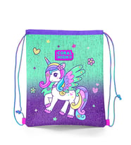 Coral High Kids Mor Su Yeşili Unicorn Desenli İpli Büzgülü Sırt Çantası 22691