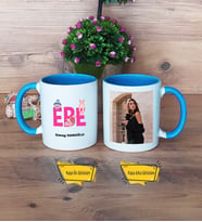 Ebe Kupa Bardak Mavi Fotoğraflı Ebeler Günü Hediyesi Tıp Bayramı Hediyesi