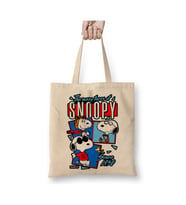 Snoopy Peanius Beyaz Bez Çanta Uzun Saplı Alışveriş Çantası Plaj Çantası