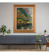 Altın Varaklı Paspartulu Çerçeveli Tablo a1352