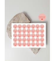 Desenli Thank You Teşekkür Stickers Paketleme Kargo Çıkartma PYTKSTK111