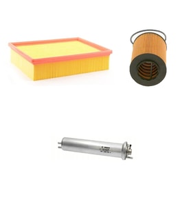 Bosch Filtre Bakım Seti BMW 5 SERİSİ E39 525i Benzin 1996-2001 Hava + Yağ f. + Yakıt Filtre Bosch
