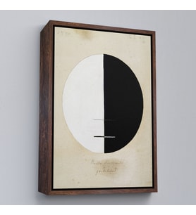 Çerçeveli Hilma af Klint - Buda'nın Dünyevi Yaşamdaki Bakış Açısı Tablosu (Kahverengi)