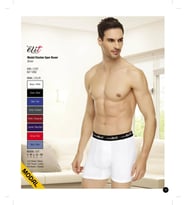 Tutku Elit Erkek Modal Elastan Spor Boxer 1252 - 3 Adet (Beyaz)