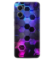 Xiaomi Redmi Note 11E Kılıf Resimli Desenli Silikon Platinium Series Petekler 1889