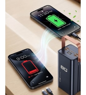 Ultra Güçlü Powerbank 80000 mAh Çoklu Cihaz Şarj Destekli LED Ekranlı Taşınabilir Batarya