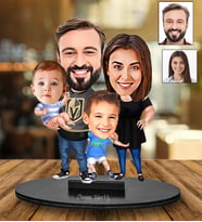 Kişiye Özel Aile Tasarımlı Karikatür Biblo 160
