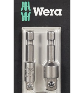 Wera Werkstatt 870/4/7 Set A Sb, Alet Şaftları, Bağlantı Parçaları, 3 Parça, Gri