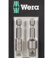 Wera Werkstatt 870/4/7 Set A Sb, Alet Şaftları, Bağlantı Parçaları, 3 Parça, Gri