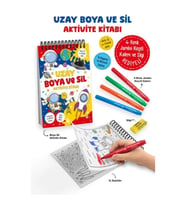 Uzay – Boya ve Sil Aktivite Kitabı / 3 Yaş +