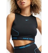 Nike Pro Training Combat Gear Dri Fit Tank Top Kadın Crop Body Spor Atlet Siyah