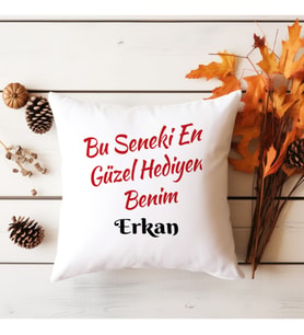 Bu Seneki En Güzel Hediyen Benim İsimli Yılbaşı Yastığı