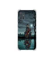 PrintiFy Samsung Galaxy A71 ile Uyumlu Simya Serisi Gölge Ve Cam Tasarımlı Uv Baskılı Köşe Korumalı Antişok Kılıf