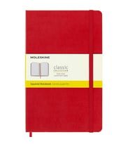 Moleskine Sert Kapak Defter Kırmızı (Kareli - 13x21) - 0338